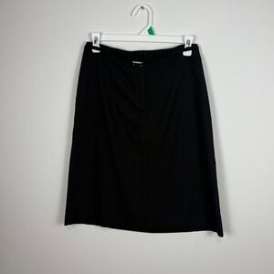 VTG Dalmys Black Pencil Skirt Knee Length Professional Office Wear Size 3 CANADA